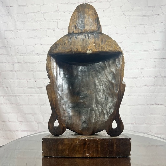BUDDHA HEAD hard wood decor! Light weight but very hardy and durable. Large - Picture 13 of 13